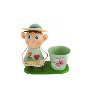 Macetas de Metal de Hierro <span class=keywords><strong>Modernas</strong></span> y Lujosas Hechas a Mano al por Mayor para Niños y Niñas, Decoración de Jardín Interior/Exterior, Ligeras y Duraderas - Product Image 3