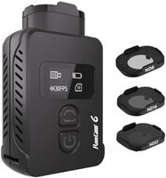 Caméra d'action RunCam 6 4K WiFi FPV avec carte SD 128 Go, caméra de casque sportive grand angle avec contrôle PWM pour drones RC