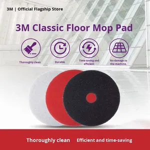 Nouveaux tampons à récurer <span class=keywords><strong>3M</strong></span> <span class=keywords><strong>Scotch</strong></span>-<span class=keywords><strong>Brite</strong></span> de 17 pouces pour le dégraissage et le polissage, pour le nettoyage de la cuisine et des sols, lot de 5, fabriqués en Chine - Product Image 2