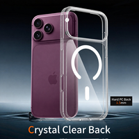 Coque de téléphone transparente antichoc à chargement magnétique sans fil, vente en gros directe usine pour iPhone 18 17 16 Pro Max
