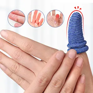 Protectores de mangas de dedo Mangas de dedo deportivas Férulas Pulgar Dedo Brace Soporte Mangas elásticas para pulgar