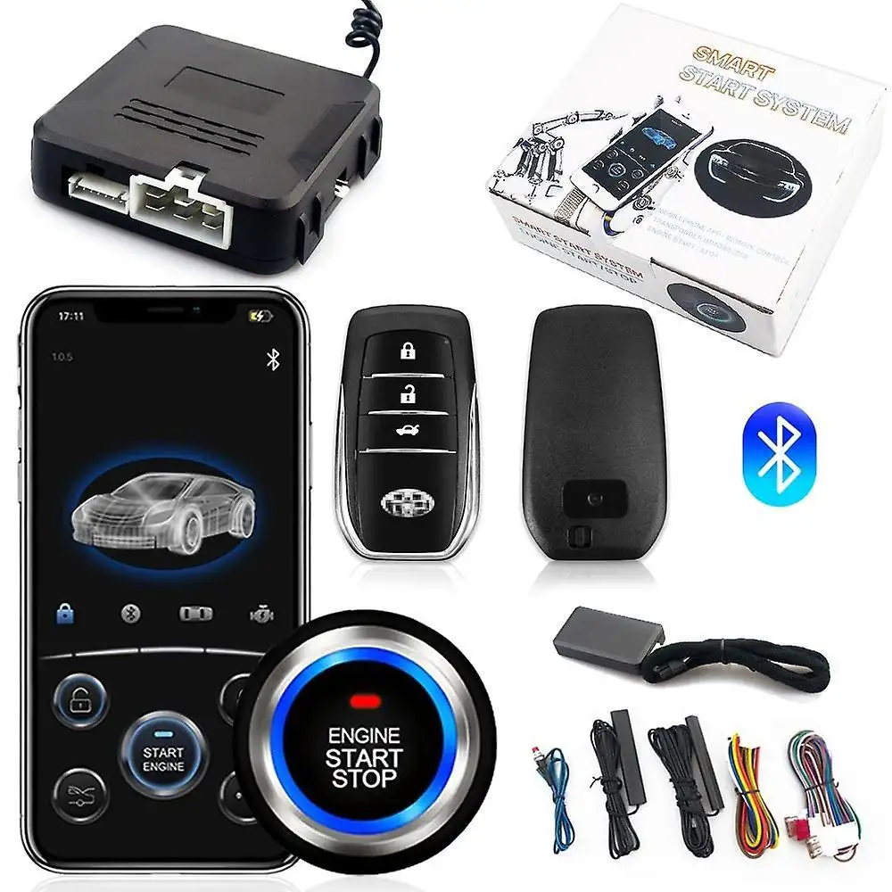 Fabrik preis Universal Auto Alarm Fernbedienung PKE Auto Keyless Entry Motors tart Alarmsystem Druckknopf Remote Start Stop