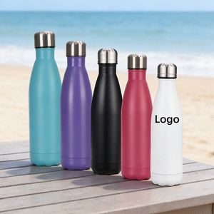 Bouteille d'eau isotherme en acier inoxydable en forme de cola avec logo personnalisé – Cadeau promotionnel d'entreprise, tasse publicitaire - Product Image 1