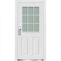 Double portails d'entrée en fer forgé Portes Porte de sécurité extérieure en acier inoxydable pour immeuble d'appartements