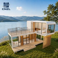 Maison Capsule Préfabriquée 20ft 40ft, Cabine Portable Apple, Pod de Bureau Mobile, Hôtel Extérieur