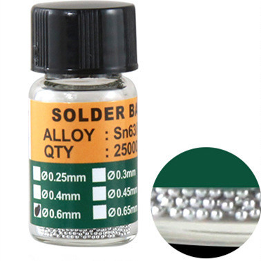 25k 0.5mm 0.55 mm 0.6mm BGA Solder Ball Reball Balls
