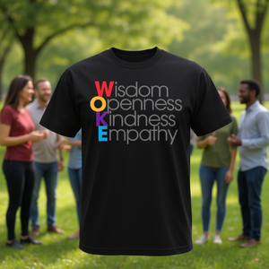 Camiseta Promocional con la Frase: Consciencia, Sabiduría, Abertura, Amabilidad, Empatía - Product Image 3