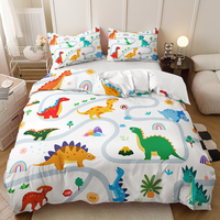 Parure de lit moderne 100 % polyester, motif dessin animé mignon pour enfants, impression numérique 3D, paresseux australien koala