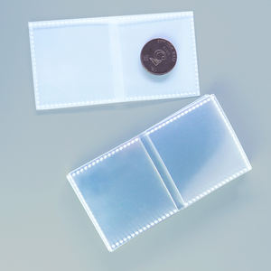 Newway 2000 <span class=keywords><strong>pochettes</strong></span> de protection pour pièces de monnaie en PET 2x2 2,5x2,5 pouces, <span class=keywords><strong>pochettes</strong></span> doubles pour collection de pièces, supports en Mylar pour pièces de monnaie - Product Image 1