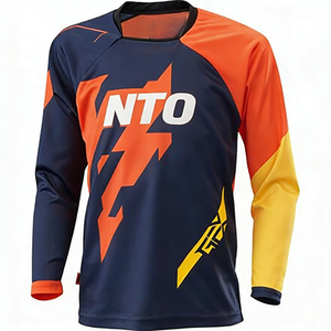 Combinaison <span class=keywords><strong>de</strong></span> course <span class=keywords><strong>de</strong></span> descente en VTT pour homme, combinaison <span class=keywords><strong>de</strong></span> cross-country à manches longues, t-shirt à séchage rapide, vêtements <span class=keywords><strong>de</strong></span> moto pour homme, course - Product Image 4