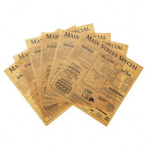 Custom Printed logo Food Grade Greaseproof <b>Paper</b> Fast Food Wax Pe <b>Wrapping</b> <b>Paper</b> - Product Image 1