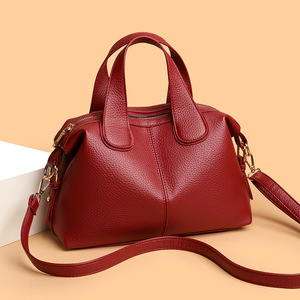 Sac à main pour femme transfrontalier, grande capacité, en cuir souple, design élégant et original, sac à bandoulière, sac Boston haut de gamme pour les trajets quotidiens - Product Image 2