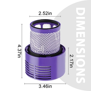 Para Dysons V10 SV12 reemplazo de <span class=keywords><strong>filtro</strong></span> HEPA 969082-01 lavable para aspiradora de limpieza Total absoluta Animal - Product Image 2