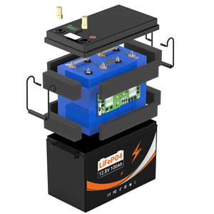 EU Stocked LifePo4 <b>Batteries</b> <b>Battery</b> <b>24V</b> 100Ah 12V 100Ah with 100A BMS High Capacity for Solar Energy Truck Marine Boat Forklift - Product Image 2