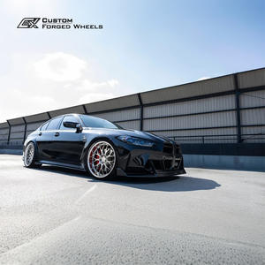 Juego de 2 Ruedas Forjadas con Borde Escalonado Inverso de 20, 21 y 22 Pulgadas, 5x112, 5x120, Acabado Mate Plateado, Diseño de Malla, para BMW, <span class=keywords><strong>Audi</strong></span>, Mercedes - Product Image 3