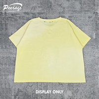 Fabricant T-shirt surdimensionné en coton pour hommes, imprimé DTG, dégradé en boîte, coupe en boîte, 250 g/m²