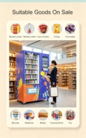 Mesin Penjual Otomatis Spiral Murah Buatan Cina, Mesin Penjual Otomatis Suhu Ruangan untuk Majalah & Buku
