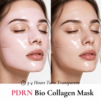 Masque facial en hydrogel OEM pour une peau de verre, soin de nuit profond, au bio-collagène, peptide rose, ADN de saumon et PDRN