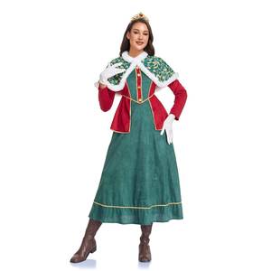 Vestido de Reina Medieval Europeo Vintage para Halloween, Vestido Largo para Representaciones Escénicas - Product Image 1