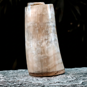 Jarra de Cerveza Vikinga de Cuerno de Buey de Alta Calidad, Segura para Alimentos, Ecológica, Hecha a Mano con Material Orgánico, Forma de Flor, Artículo Coleccionable - Product Image 6