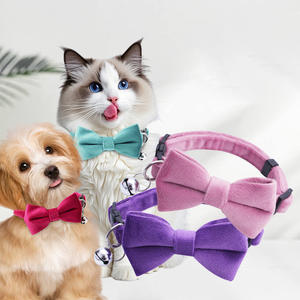 <span class=keywords><strong>Collar</strong></span> de gato con Lazo de terciopelo, <span class=keywords><strong>collar</strong></span> de gato con hebilla de seguridad, suministros para mascotas, campana, <span class=keywords><strong>collar</strong></span> antiasfixia, decoración al por mayor - Product Image 1