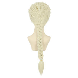 Conjunto <span class=keywords><strong>de</strong></span> Peluca <span class=keywords><strong>de</strong></span> Cosplay <span class=keywords><strong>de</strong></span> <span class=keywords><strong>Anna</strong></span>, <span class=keywords><strong>Elsa</strong></span>, <span class=keywords><strong>Frozen</strong></span>, largo, corto, Jerry rizo, pelucas trenzadas, encaje marrón claro, pelucas <span class=keywords><strong>de</strong></span> princesa <span class=keywords><strong>de</strong></span> Anime, alto sintético, <span class=keywords><strong>2</strong></span> unidades, <span class=keywords><strong>2</strong></span> unidades - Product Image 6