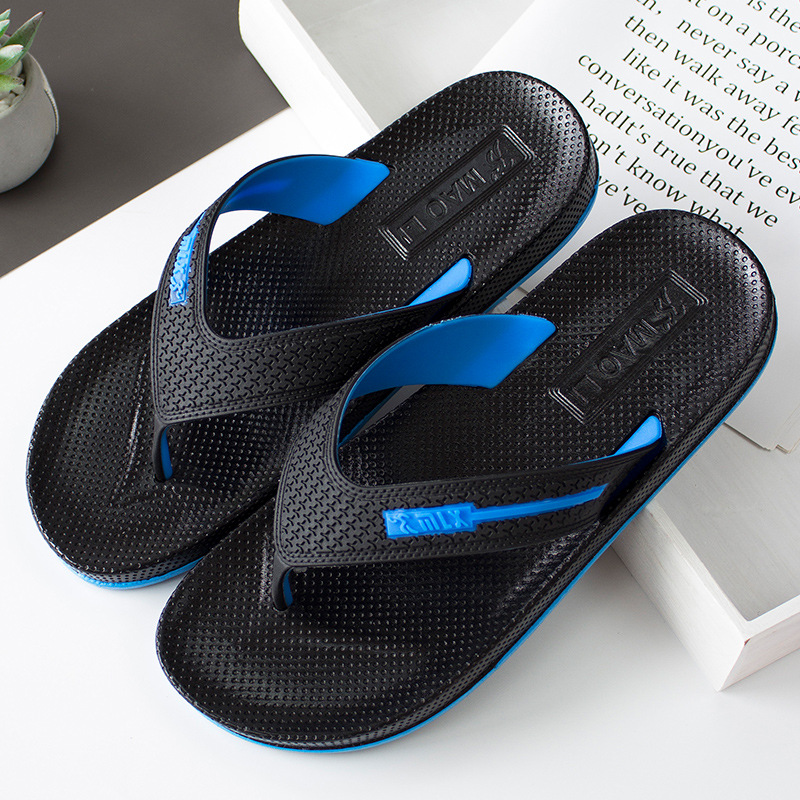 New Summer Men Beach Flip-flops Slippers PVC Non-slip Sandals Outdoor Casual Shoes