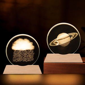 Lampada Notturna 3D in Cristallo a Forma di Croce, Souvenir, Lampada da Comodino, Decorazione da Tavolo, Sfera di Cristallo Personalizzata, Vendita all'Ingrosso - Product Image 4