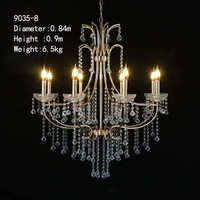 Lustre de mariage suspendu, décoration de plafond, candélabre, lustre en cristal doré, accessoires de mariage