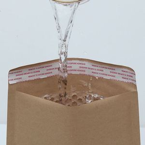 Enveloppe d'expédition A5 personnalisée avec logo, marron, pour pochette poly avec rembourrage à bulles, pour supermarché, épicerie et promotion - Product Image 6