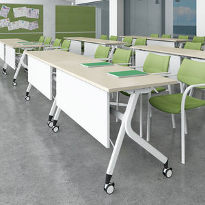 Modern Metal çerçeve katlanabilir konferans masası yerden tasarruf ofis ve okul kullanımı için eğitim odası masa - Product Image 3