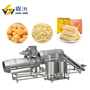 Precio de fábrica Línea de producción de aperitivos Nueva extrusora para granos Aperitivos inflados Anillos de maíz Planta de fabricación de aperitivos de relleno de núcleo - Product Image 3