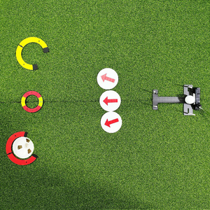 SwingPerfect Golf Outil d'alignement de putting rotatif en fibre de carbone <span class=keywords><strong>Mini</strong></span> H avec double ligne de référence, aide à l'entraînement et entraîneur de face carrée - Product Image 2