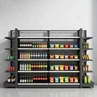 Étagère de supermarché en métal légère de haute qualité, nouveau design, gondole de magasin de détail, étagère de vente en promotion