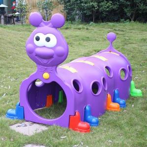 Tunnel de chenille en plastique pour enfants de maternelle et d'école maternelle, jouets pour bébés, tunnel de chenille extensible pour enfants, violet - Product Image 4