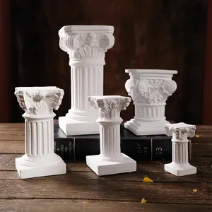 राल रोमन स्तंभ मोमबत्ती धारक ग्रीक स्तंभ मूर्ति आधार शादी Centerpieces टेबल सजावट