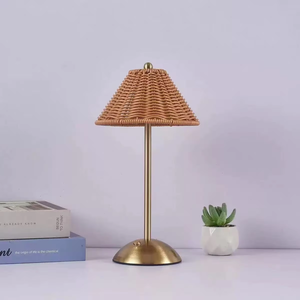 Lampe de table LED sans fil rechargeable en métal, <span class=keywords><strong>design</strong></span> floral, à commande tactile, pour salon, salle à manger, chambre à coucher, chevet - Product Image 3