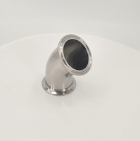 Raccord coudé rapide sanitaire en acier inoxydable 316L Longding 90° °   Tuyaux coudés à installation rapide