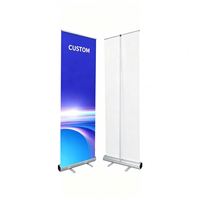 Supports de bannières déroulables portables en aluminium légers pour la promotion d'événements et d'expositions (vente en gros)