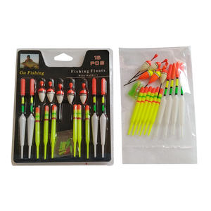 15 pièces/ensemble en gros pêche Bobbers flotteurs mousse ensemble bel emballage flotteur <span class=keywords><strong>Tube</strong></span> plate-forme de pêche matériel pour carpe poisson-chat - Product Image 5