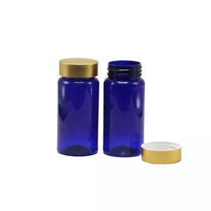 สีฟ้ารอบยาแคปซูลขวด100มิลลิลิตรยาพลาสติกขวด - Product Image 1