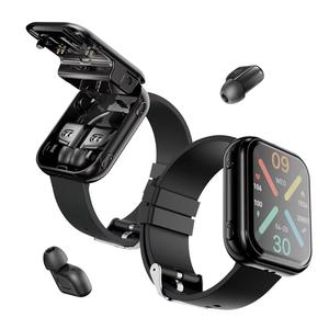 Montre connectée avec écouteurs TWS pour appels, surveillance de la santé, suivi de la fréquence cardiaque, modes multisports, compatible iOS, charge sans fil - Product Image 5