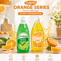 Liquide vaisselle orange 500 ml, dégraissant puissant, marque privée, OEM, vente en gros, détergent pour la cuisine