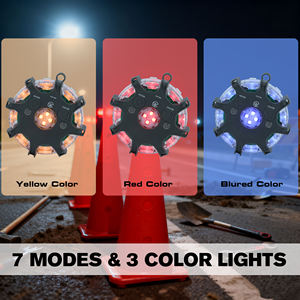 Paquete de Luces de Advertencia LED Recargables Resistentes, IP67, 7 Modos de Destello, Juego de Balizas de Emergencia Magnéticas, para Rescate, Seguridad Vial y Jardín - Product Image 6