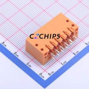KF2EDGEVM-3.5-2*6P Plug-in Terminal Block Through hole,P=3.5mm Connector Board-to-Board / Socket Closed Screw Fixing 2x6P 3.5mm - Product Image 2
