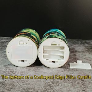 Chauve-souris citrouille <span class=keywords><strong>moto</strong></span> impression Halloween LED pilier <span class=keywords><strong>bougie</strong></span> Trio avec batterie à distance scintillante sans flamme ensemble <span class=keywords><strong>de</strong></span> bougies décoratives - Product Image 6