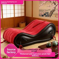 Chaise longue gonflable de luxe - Canapé profilé en forme de S pour la détente, la lecture et le yoga