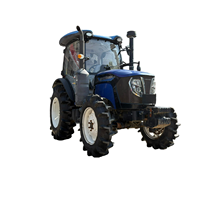 Tracteur agricole 4x4 de 90 CV avec cabine fermée, moteur turbocompressé V35-100c42 pour travaux agricoles sur rizières et terres arides
