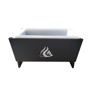 Rectangular Outdoor Steel <strong>Fire</strong> <strong>Pit</strong> <strong>with</strong> Plastic Ice Bucket - Product Image 5