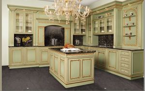Classic French-Style Kitchen <b>Cabinet</b> Glass <b>Door</b> Luxury Plywood Wall MDF Carcase Sink Fitted Kitchen Drawer Basket Accessories - Product Image 5